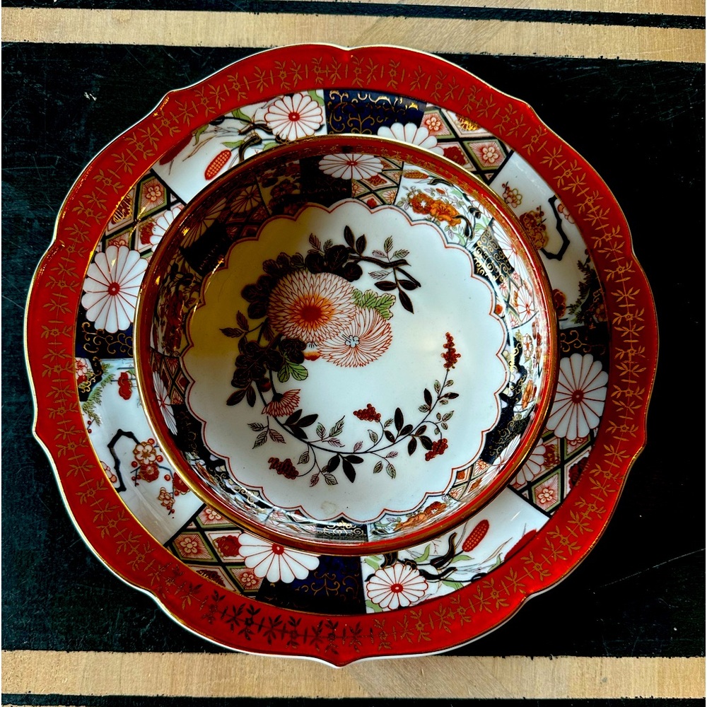 Saja 11 inch dinner plate and 61/2 matching bowl